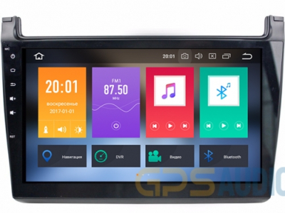 Штатное головное устройство для Volkswagen POLO рестайлинг на Android 8.0 Carmedia KDO-1019