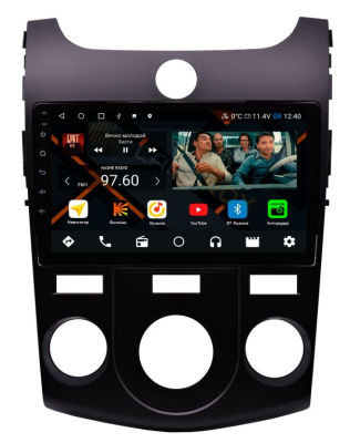 Штатная магнитола Kia Cerato 2009-2012 кондиционер (черная) на Android 11, DSP, 4G, IPS / QLED 2K, Carplay - Cardrox CD-4517