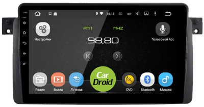 Штатная магнитола CarDroid RD-2741F для BMW 3 E46 1998-2006 (Android 10)