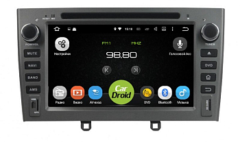 Штатная магнитола Roximo CarDroid RD-2901G для  Peugeot 308, 408 (Android 8.0) Серый