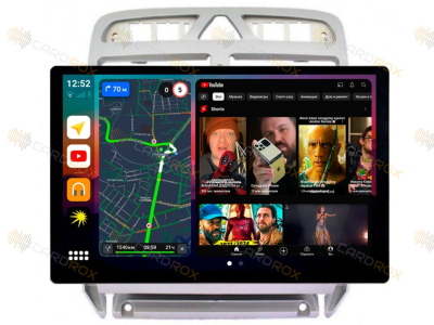 Штатная магнитола Peugeot 307 2001-2008 на Android 10, DSP, 4G, IPS, Carplay - Cardrox CD-4611-13 (11-13 дюймов)