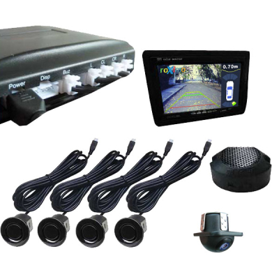 Парковочный радар Roximo с входом для камеры (Видеопарктроник) RPV-001