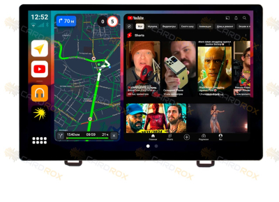 Штатная магнитола Honda CR-V III 2007-2012 (для авто без усилителя и камеры) на Android 10, DSP, 4G, IPS, Carplay - Cardrox CD-4015-13 (11-13 дюймов)
