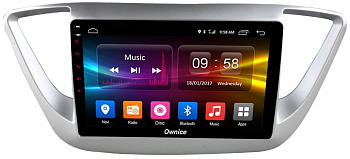 Штатная магнитола для Hyundai Solaris 2017+ на Android 10, DSP, HDMI, Интерьерная подсветка - Carmedia OL-9710-D
