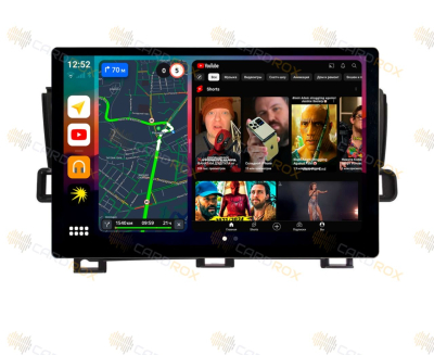 Штатная магнитола Toyota Prius 30 2009-2015, правый руль, черная на Android 10, DSP, 4G, IPS, Carplay - Cardrox CD-4139-13-RB (11-13 дюймов)