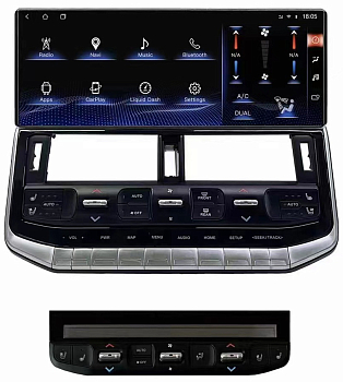 Монитор Toyota Land Cruiser 300 2021+ (на комплектации вместо заводского монитора 8") на Android 14 - Radiola RDL-LC300 AC