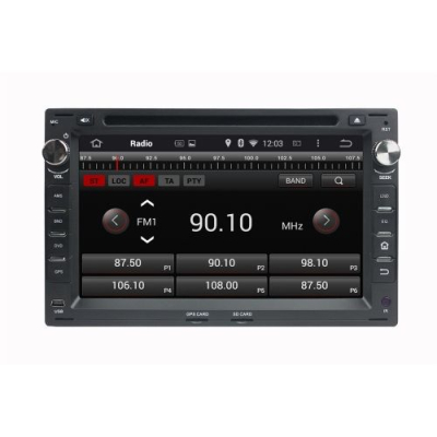 Штатное головное устройство для Volkswagen, Skoda (квадрат) на Android 8.0 Carmedia KDO-7009 черный