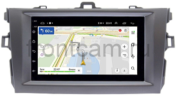 Магнитола Toyota Corolla X 2006-2013 (темно-серая) OEM (GT7-RP-TYCV14Xc-11) на Android 10