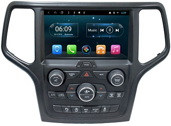 Штатное головное устройство для JEEP Grand Cherokee 2013+ черная на Android 10 Carmedia KR-9176-S10