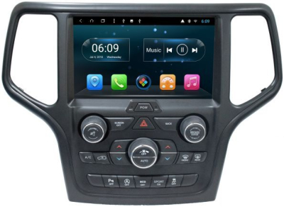 Штатное головное устройство для JEEP Grand Cherokee 2013+ черная на Android 10 Carmedia KR-9176-S10