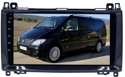 Штатная магнитола для MERCEDES A/B-CLASS, VITO,VIANO,CRAFTER,SPRINTER LeTrun 3157-3150 9 дюймов (крутилки) NS 2+16 Gb MTK-L Android 10.x DSP ++