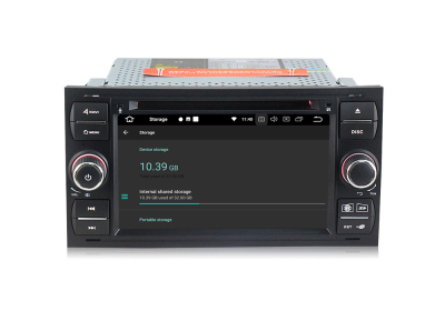 Штатное головное устройство Черная для Ford Focus 2 2005-2007, Transit 2006-2015, C-Max 2003-2010, Fusion 2005-2012 (230х120мм) на Android 10 Carmedia MKD-F745B-P6N