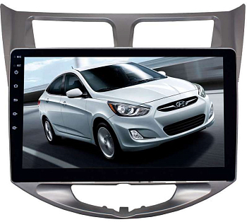 Штатная магнитола для Hyundai Solaris LeTrun 2597-3149 10 дюймов (крутилки) NS 2+16 Gb MTK-L Android 9.x DSP