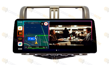 Штатная магнитола Toyota Land Cruiser Prado 2009-2013 Для авто с 3 камерами на Android 10, DSP, 4G, IPS, Carplay - Cardrox CD-4831-12 (12 дюймов)