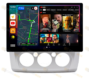 Штатная магнитола Ford Focus II 2005-2011 кондиционер (серебро) на Android 10, DSP, 4G, IPS, Carplay - Cardrox CD-4033-13 (11-13 дюймов)