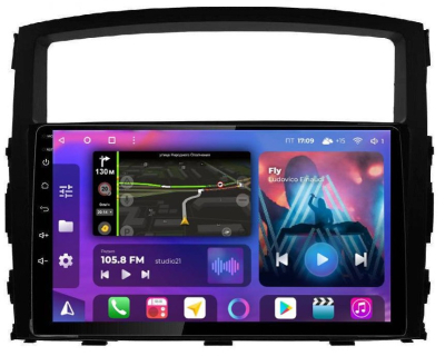 Штатная магнитола для Mitsubishi Pajero 2006-2012 на Android 13, QLED/2K, 4G - FarCar S500 Plus (1009M)