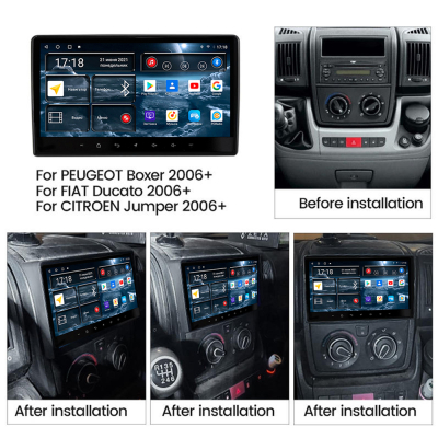 Автомагнитола штатная с 2K экраном Redpower 75176 на Android 10 для FIAT Ducato, CITROEN Jumper, PEUGEOT Boxer (2006-2016)