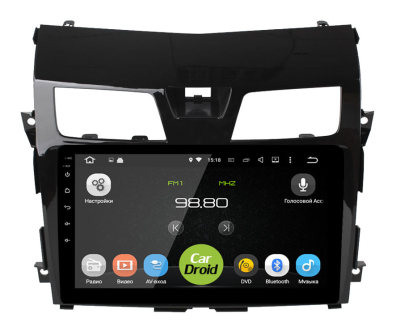Штатная магнитола Roximo CarDroid RD-1203F-NV14 для Nissan Teana 3, 2014-2016 (с навигацией) (Android 10) DSP