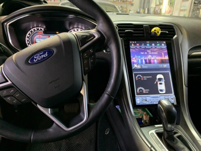 Магнитола Tesla для Ford Mondeo 5 2015+ кондиционер на Android 9.0 Carmedia ZF-1201-m-DSP