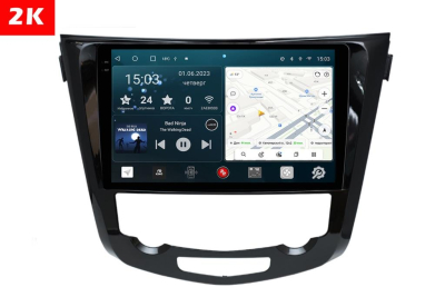 Автомагнитола штатная с 2K экраном RedPower 71301 Slim на Android 10 для Nissan X-Trail T32, Qashqai J11 2014+ (с климатом)