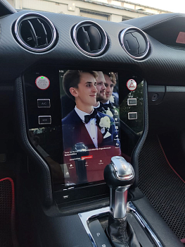 Магнитола Tesla для Ford Mustang New (климат-контроль) черная на Android 11 - Carmedia ZF-1256-Q6