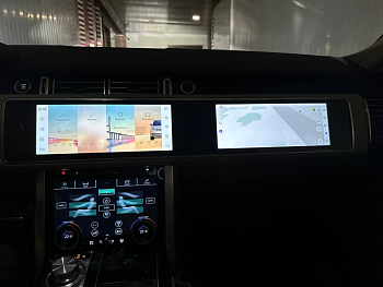 Монитор двойной 12,3"+12,3"Range Rover Sport 2013-2016 (BOSCH) (Цвет: Черный!) на Android 10 - Radiola RDL-2267 Range Rover Sport