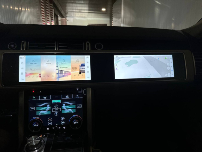 Монитор двойной 12,3"+12,3"Range Rover Sport 2013-2016 (BOSCH) (Цвет: Черный!) на Android 10 - Radiola RDL-2267 Range Rover Sport