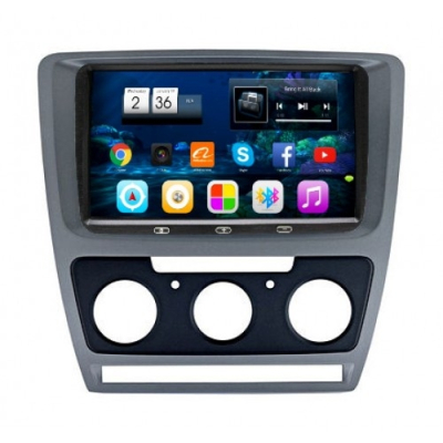 Штатная автомагнитола + рамка VOMI VM1688-T8 SKOCe для Skoda Octavia A5 2004-2013 кондей + RP-SKOCe на Android 7