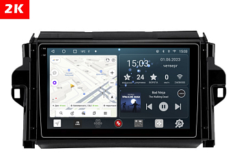 Автомагнитола штатная с 2K экраном Redpower 75069 на Android 10 для Toyota Fortuner 2-поколение (07.2015-07.2020)