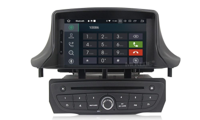 Штатная автомагнитола Renault Megane III 2009+, Fluence 2010+ черный Carmedia MKD-R709-P6 Android 10 DSP