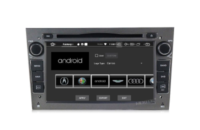 Штатная автомагнитола Opel Astra H, Vectra C, Corsa D, Antara, Vivaro, Meriva, Zafira (темно серый) Carmedia MKD-7408-P30-g Android 10 DSP