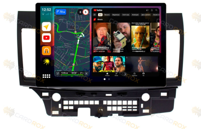 Штатная магнитола Mitsubishi Lancer X 2007-2015 на Android 10, DSP, 4G, IPS, Carplay - Cardrox CD-4042-13 (11-13 дюймов)