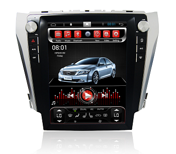Головное устройство 12,1 дюймов Toyota Camry 11.2011+ (V50, V55) на Android 6.0 CARMEDIA SP-12103-T8 tesla-style