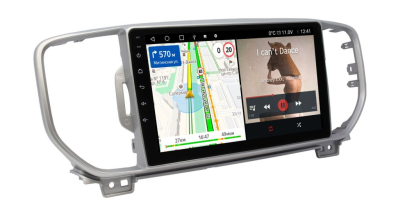 Штатная магнитола Kia Sportage 2016-2018, серый на Android 11 - Cardrox CD-4043M-G