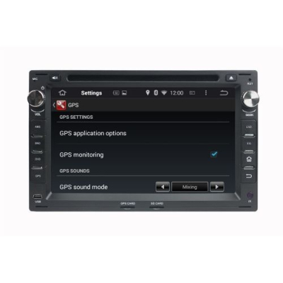 Штатное головное устройство для Volkswagen, Skoda (квадрат) на Android 8.0 Carmedia KDO-7009 черный