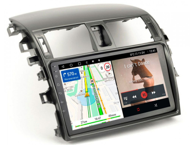 Штатная магнитола Toyota Corolla E150 2007-2013 (большая рамка) на Android 11 - Cardrox CD-4007M-big