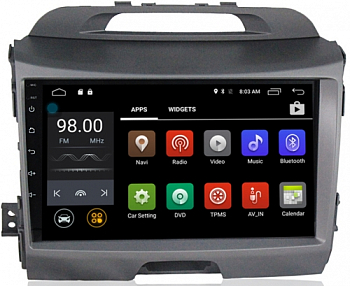 Штатное головное устройство Android 6.0 Carmedia MKD-9057 для KIA Sportage 2010-2016 Штатное головное устройство Android 6.0 Carmedia MKD-9057 для KIA Sportage 2010-2016