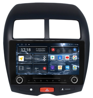 Автомагнитола штатная RedPower K71026 на Android 10 для Mitsubishi ASX (2010-2016),Peugeot 4008(2012+), Citroen C4 Aircross (2012+)