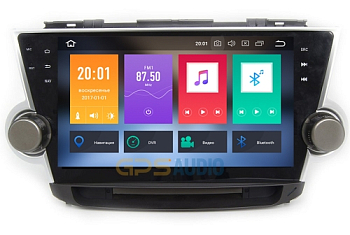 Штатное головное устройство для TOYOTA Highlander 2007-2013 U40 на Android 8.0 Carmedia KDO-1037