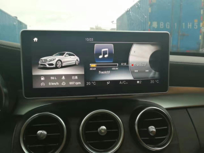 Штатное головное устройство Android 4.4 Carmedia UB-6621 для Mercedes Benz C класс W205 2014+ и GLC 2015+