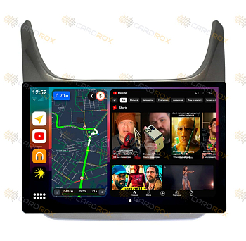 Штатная магнитола Chevrolet Cobalt 2013-2022 серый глянец на Android 10, DSP, 4G, IPS, Carplay - Cardrox CD-4526-13 (11-13 дюймов)