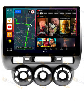 Штатная магнитола Honda Fit 01-07 с механической печкой (правый руль) на Android 10, DSP, 4G, IPS, Carplay - Cardrox CD-4280-13 (11-13 дюймов)