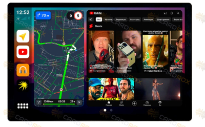 Штатная магнитола Toyota Aqua 2018+ (для замены магнитолы 200х100мм) на Android 10, DSP, 4G, IPS, Carplay - Cardrox CD-4754-13 (11-13 дюймов)