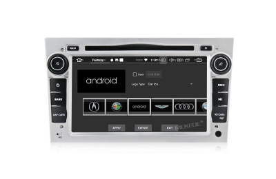 Штатное головное устройство Opel Astra H, Vectra С, Corsa D, Antara, Vivaro, Meriva, Zafira (черный лак) на Android 9.0 Carmedia MKD-7408-P6-s