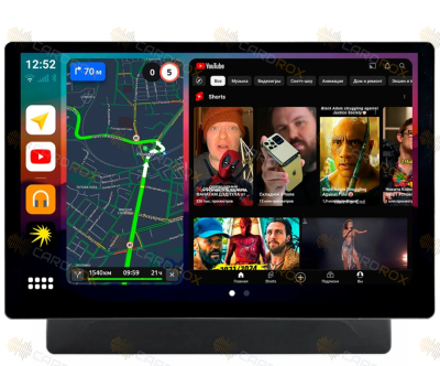 Штатная магнитола Mitsubishi Delica D:5 2019+ (для авто без круга) на Android 10, DSP, 4G, IPS, Carplay - Cardrox CD-4938-13 (11-13 дюймов)