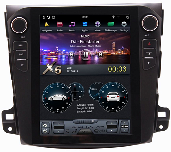 Магнитола Tesla для Mitsubishi Outlander/XL 2006-2012, Peugeot 4007 2007-2012, Citroen C-Crosser 2007-2012 на Android 9.0 Carmedia ZF-1106-DSP