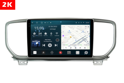 Автомагнитола штатная с 2K экраном RedPower 71274 Slim на Android 10 для Kia Sportage R 2018+