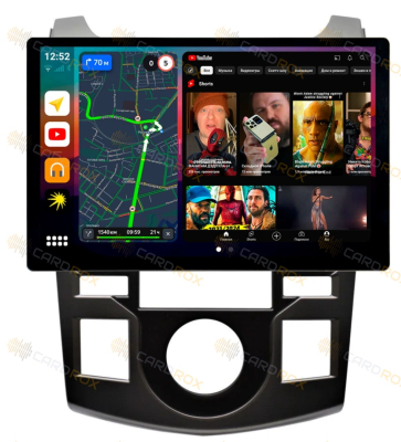 Штатная магнитола Kia Cerato 2009-2012 климат (серебристо-черная) на Android 10, DSP, 4G, IPS, Carplay - Cardrox CD-4507-13 (11-13 дюймов)