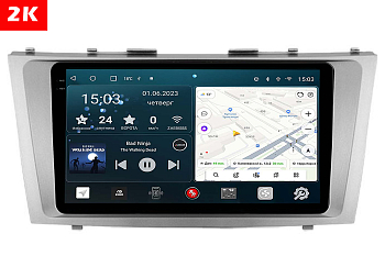 Автомагнитола штатная с 2K экраном RedPower 71264 Slim на Android 10 для Toyota Camry V40 климат (2006-2012)