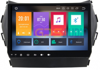Штатное головное устройство для HYUNDAI Santa Fe 2012+ (DM), Grand Santa Fe 2014+ на Android 8.0 Carmedia KDO-9605